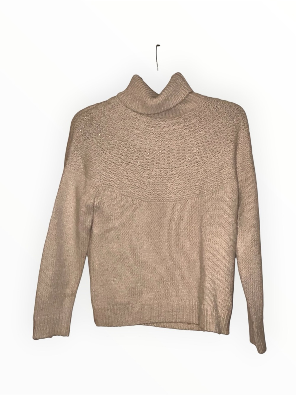J. Jill Beige Chunky Knit Turtleneck Sweater Women’s Petite XS